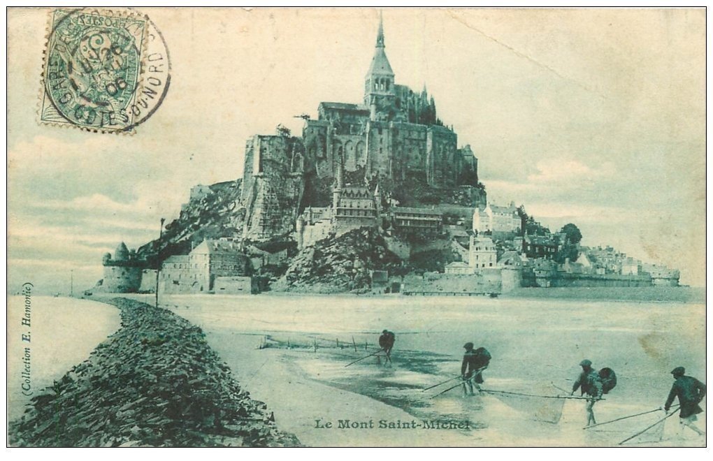 50 Le Mont Saint Michel Pecheurs De Crevettes Et Crustaces 1906 Metiers De La Mer