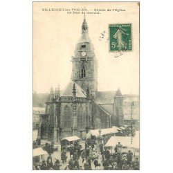 50 VILLEDIEU-LES-PEOLES. Jour de Marché vers 1910