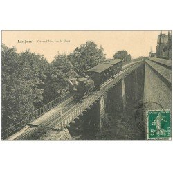 52 LANGRES. Train à Crémaillère sur le Pont 1912