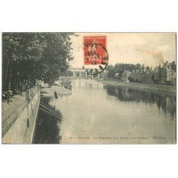 53 LAVAL. Nombreux Pêcheurs sur les Quais 1913