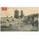 carte postale ancienne 54 BOUXIERES-AUX-DAMES. Pont et Village 1907