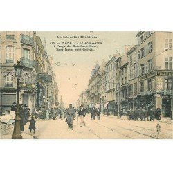 54 NANCY. Point-Central rues Saint-Dizier, Saint-Jean et Saint-Georges 1907 Pharmacie