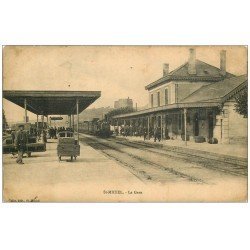 55 SAINT-MIHIEL. Train dans la Gare 1911