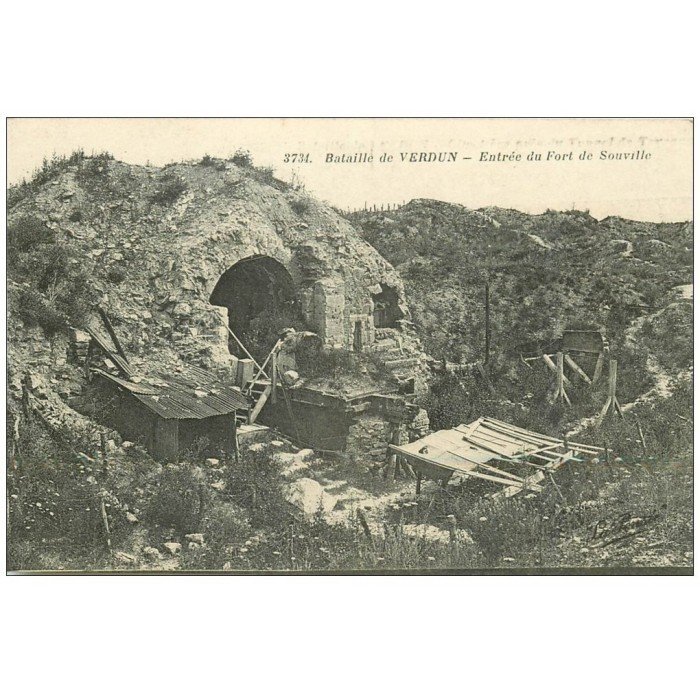 55 VERDUN. Entrée Fort Souville. Guerre 1914-18