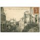 carte postale ancienne 55 VERDUN. Rue Belle Vierge bombardée. Guerre 1914-18