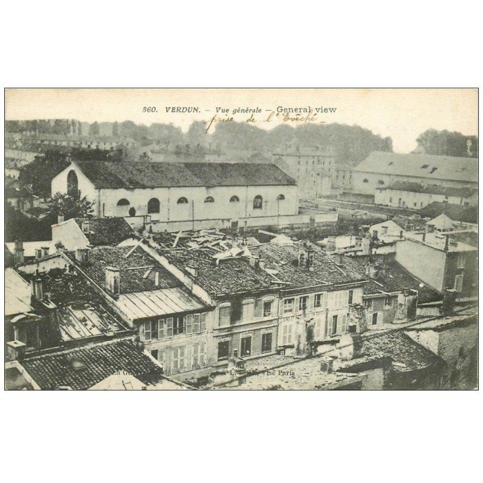 55 VERDUN. Vue Générale Destructions. Guerre 1914-18