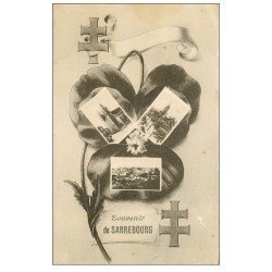 57 SARREBOURG. Souvenir Croix de Lorraine 1919