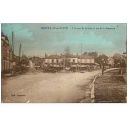 58 CHATILLON-EN-BAZOIS. Avenue de la Gare Rue de la Picherotte. Vieille Pompe à Essence