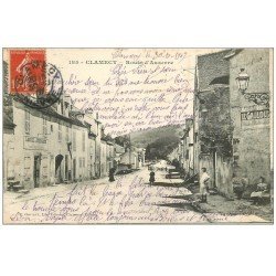 58 CLAMECY. Aubergiste Lescail Route d'Auxerre 1907