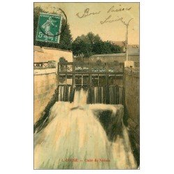 58 COSNE-SUR-LOIRE. Chute du Nohain 1908 écluse