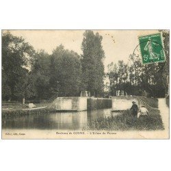 58 ECLUSE DU PEZEAU. Pêcheurs 1913