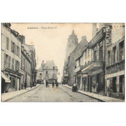 Superbe Lot 10 Cpa 61 ARGENTAN. Place Henri IV, Champ de Foire, Caserne, Place Collège, Pont, Eglise...