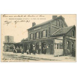 62 HERSIN-COUPIGNY. La Gare 1915