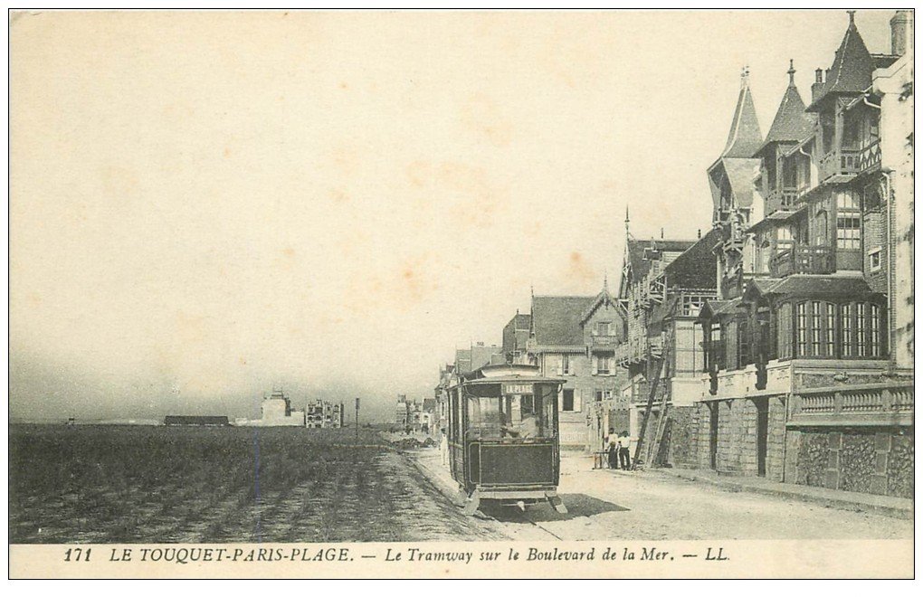 62 Le Touquet Paris Plage Tramway Boulevard De La Mer 1919