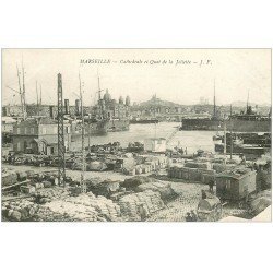 carte postale ancienne 13 MARSEILLE. Quai de la Joliette J.F