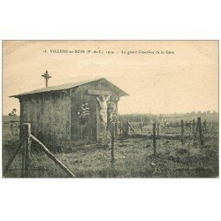 carte postale ancienne 62 VILLERS-AU-BOIS. Grand Cimetière de la Gare