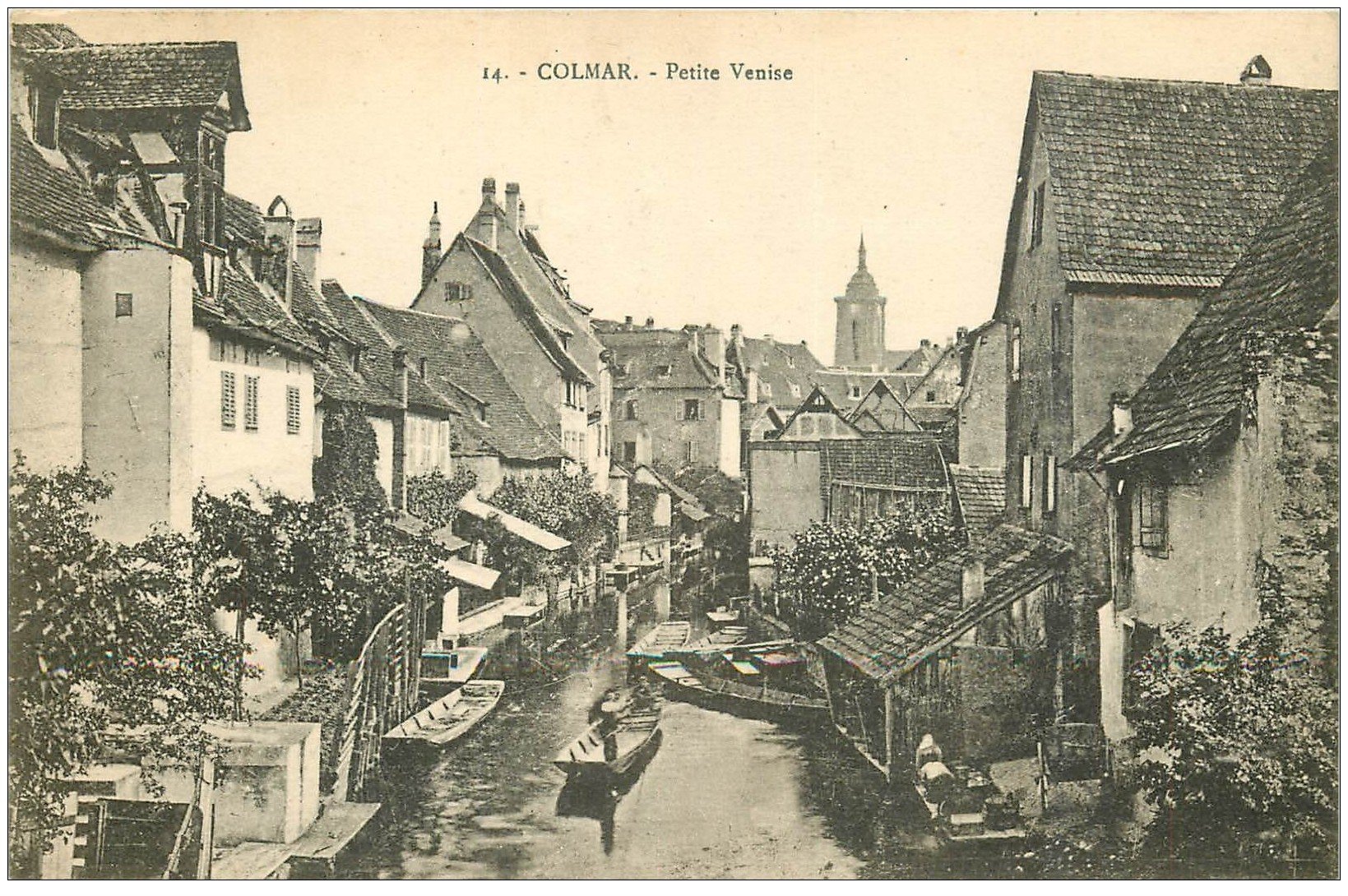 68 Colmar Nombreuses Barges Sur La Petite Venise