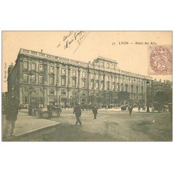 carte postale ancienne 69 LYON. Palais des Arts 1906