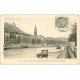 carte postale ancienne 69 LYON. Passerelle Eglise Saint-Georges 1906