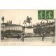 carte postale ancienne 69 LYON. Place Bellecour Statue Louis XIV