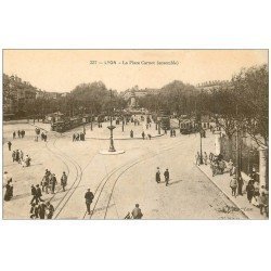 carte postale ancienne 69 LYON. Place Carnot