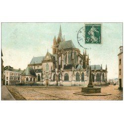 carte postale ancienne 72 LA FERTE-BERNARD. Cathédrale 1907