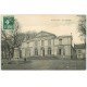 carte postale ancienne 72 SAINT-CALAIS. Le Tribunal 1909 et Café des Sapeurs Pompiers