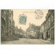 carte postale ancienne 72 SAINT-CALAIS. Place Eglise 1906. Affiches Byrrh, Dubonnet...