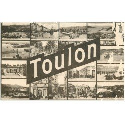 carte postale ancienne 83 TOULON. Multivues