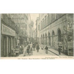 carte postale ancienne 83 TOULON. Palais de Justice Rue Bonnefoy