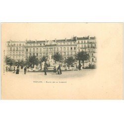 carte postale ancienne 83 TOULON. Place de la Liberté vers 1900