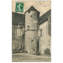 carte postale ancienne 89 CUSSY LES FORGES. Maison du XV siècle 1909