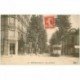 carte postale ancienne 93 ROMAINVILLE. Boulangerie et Tramway rue du Boulet 1909