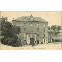 carte postale ancienne 80 AMIENS. Intérieur Citadelle 1914