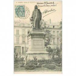 carte postale ancienne 80 AMIENS. Statue Dufresne du Cange 1905