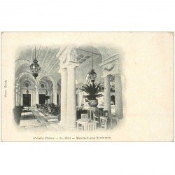 carte postale ancienne MONACO. Hall du Palace Rivera à Monte Carlo vers 1900