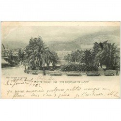 carte postale ancienne MONACO. Le Jardin 1902