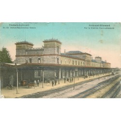 57 DEUTSCH AVRICOURT. La Gare sur la Frontière 1913