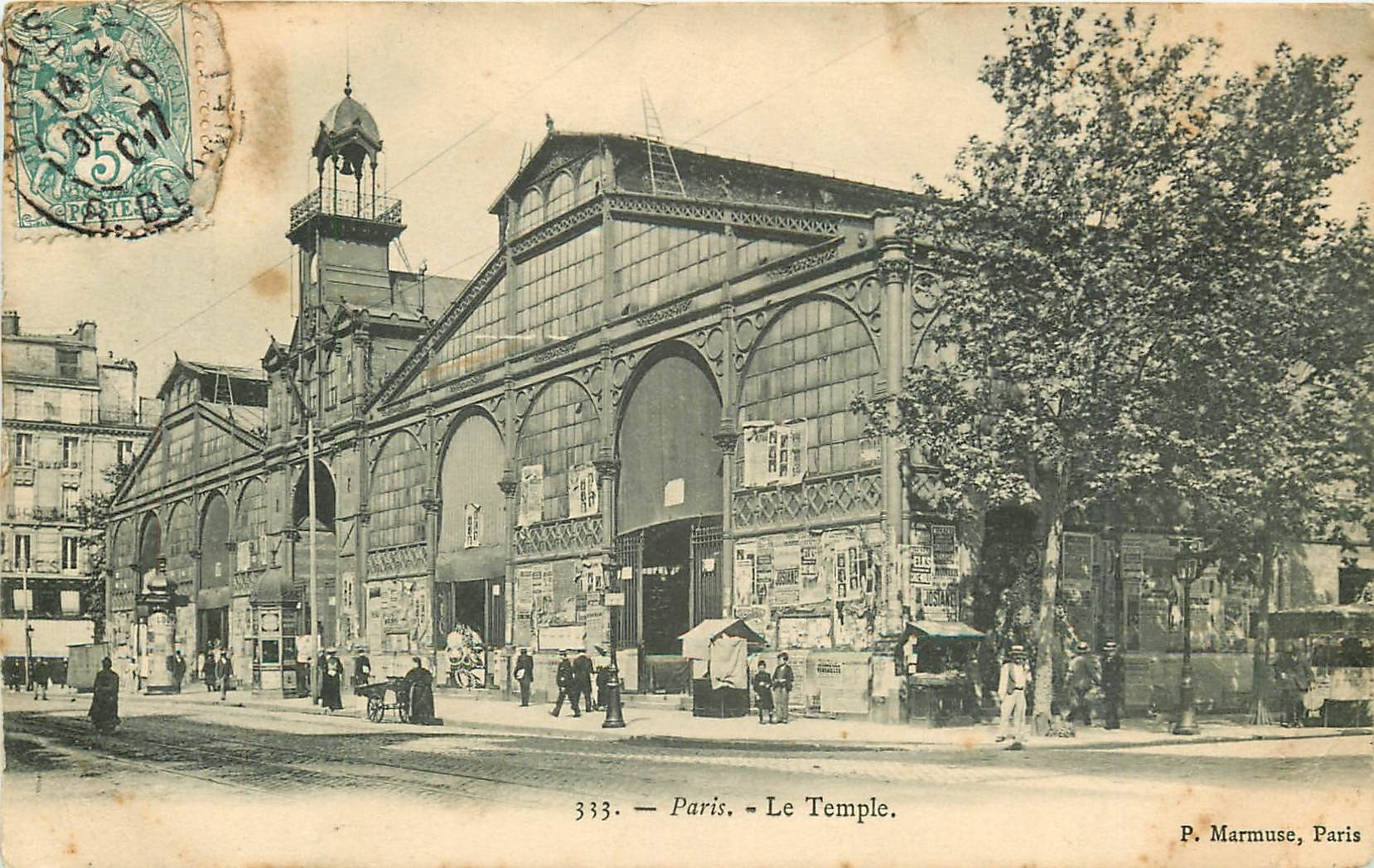 75 PARIS 3° Le Carreau du Temple 1907