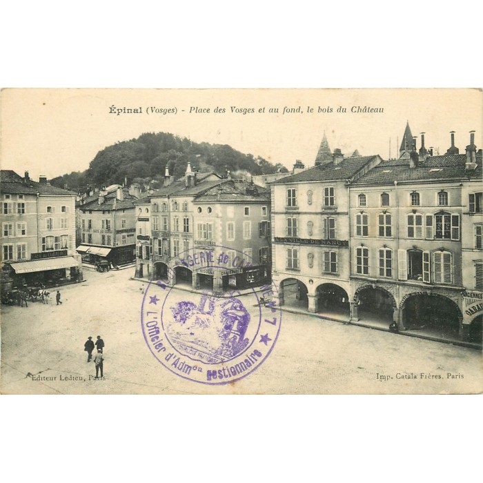 Epinal Cafes Du Commerce Et Du Globe Place Des Vosges 1915