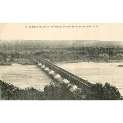 49 SAUMUR. Pont du Chemin de Fer sur la Loire 1932