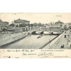 BERLIN. Kaiser Friedrichbrücke mit Nationalgalerie