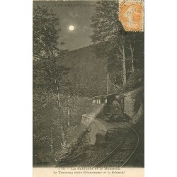 88 LA SCHLUCHT ET LE HOHNECK. Tramway de Retournemer 1921 de nuit.