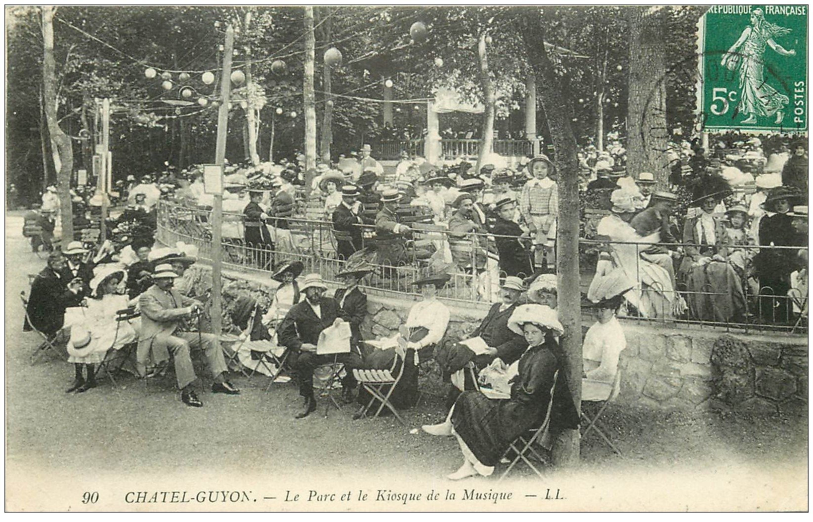 63 Chatel Guyon Parc Et Kiosque De Musique 1911