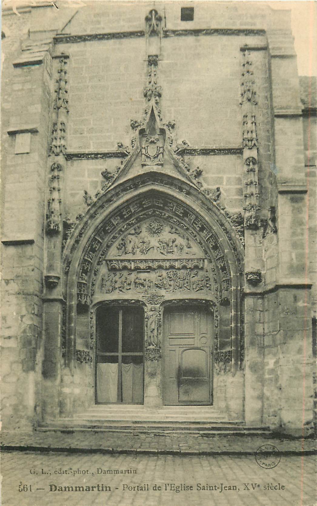 77 DAMMARTIN-EN-GOËLE 4 X Cpa Eglise Notre-Dame Sur La Place, Portail ...