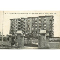 93 LA PLAINE-SAINT-DENIS. Maison des Cheminots du Nord rue du Landy