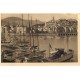 Superbe lot 4 cpa 06 MENTON. Voiliers de Pêcheurs au Port, Cap Martin et Chemin Fleuri