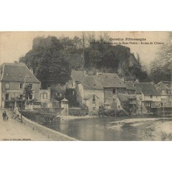 19 SEGUR. Maisons sur le Haut-Vézère et ruines du Château 1911
