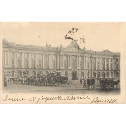 2 Superbes cpa 31 TOULOUSE. Fiacres Place du Capitole 1903 et le Gaspillage rue Alsace Lorraine