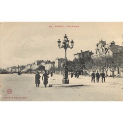 2 Superbes cpa 26 ROMANS. Place d'Armes et Maison du Fuseau 1907